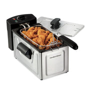 Hamilton Beach 35335 8 Cup Deep Fryer, 6 Cup Food Capacity, Black