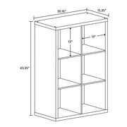 Better Homes & Gardens BH5336278612088 6-Cube Storage Organizer, Light Honey