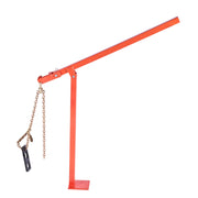 KFFKFF 36 in T Post Puller, Durable Steel Fence Post Removal Tool with Puller Plate and 47 in Chain, Ergonomic Lever Mechanism, 1102 lb Load Capacity, BY-043-02