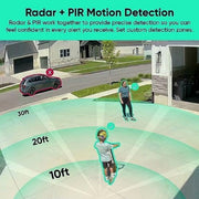 Wyze Battery Cam Pro Security Camera, 2.5K HDR, Color Night Vision, Radar and PIR Motion Detection, Integrated Spotlight and Siren, Rechargeable Battery Powered
