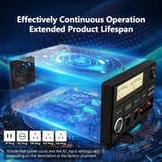 Jesverty Universal Compact Bench Power Supply, 30 Amp Regulated, Adjustable 9-15 Volt Output, Cooling Fan, Screw Type Terminals, SPS-30II