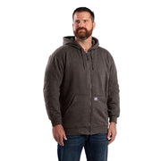 Berne Men's Heritage Thermal-Lined Full-Zip Hooded Sweatshirt, Charcoal, 3XL, Big & Tall, SZ101