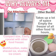 Wiselet Stand Mixer Attachments, Shaved Ice and 2 Pack Ice Cream Maker Set, BPA-Free, Compact Size, Compatible with KitchenAid Mixers