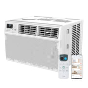 TCL W8W92-4 8,000 BTU Smart Window Air Conditioner, Fan & Dehumidifier, 350 Sq. Ft., Remote Control, Works with Alexa/Google Assistant