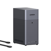 UGREEN DH2300 NASync 2-Bay Network Attached Storage, 60TB Capacity, Rockchip RK3576 8-Core CPU, Dark Gray