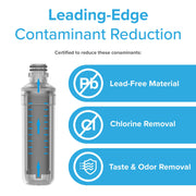 Brio 6046A Refrigerator Water Filter Replacement, Carbon Block, Leak-Proof, Long-Lasting, Compatible with Samsung DA97-17376B, DA97-08006C, HAF-QIN, RF6046A3PK