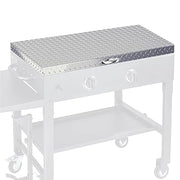 DDRPL Flybold 28-Inch Griddle Cover, Durable Diamond-Cut Aluminum, Weatherproof, Lightweight with Ergonomic Handles and Integrated Hangers