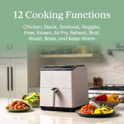 COSORI CAF-P583S-OUSW Dual Blaze 6.8qt Ceramic Coating Smart Air Fryer - Oyster White
