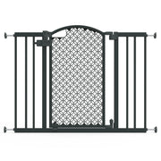 Kids II 17015 Ingenuity Modern Home Walk-Thru Safety Pet and Baby Gate, Grey,