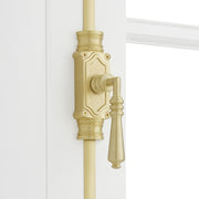 Signature Hardware Romlain 24 Inch Tall Cabinet Cremone Security Bolt, Satin Brass, Left Hand, 955213-LH-24