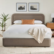 Better Homes & Gardens BH151348971KBWHE Juliet King Platform Bed with Tufted Upholstery in Sand