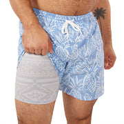 Chubbies The Capes Classic Lined Swim Trunks - Medium Blue - S