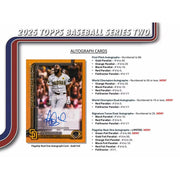 Topps 2025 Baseball Series 2 MLB Trading Cards Hanger Box, 59 Cards