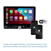 Jensen 8-Inch Touchscreen Car Stereo with Apple CarPlay Android Auto Bluetooth USB Charge Backup Camera