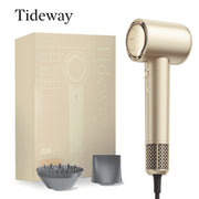 Tideway H11 Hair Dryer with Diffuser, High-Speed 110,000 RPM Brushless Motor, Plasma Tech, Smart Temp Control, Gold