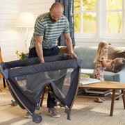 Dorel China America PY446HDO Play Yard with Full Size Rocking Bassinet Castle Point
