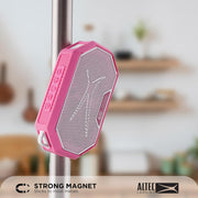 Altec Lansing IMW1002 Portable Bluetooth Speaker HYDRAMINI 2.0, IP67 Waterproof, 12h Playtime, Electric Pink/White