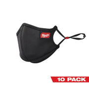 Milwaukee Electric Tool 48-73-4239 3-Layer Performance Face Mask 10PK L/XL Black