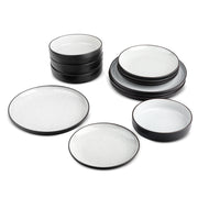 Yellowstone VIPRB-WML019R 12-Piece Ceramic Dinnerware Set, Beth Collection