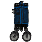 Ozark Trail TR-21727P Quad Fold Camping Wagon with Telescoping Handle, Blue