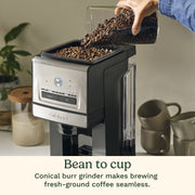 Cuisinart Custom Grind & Brew Single-Cup Coffee Maker, Stainless Steel, Programmable, Adjustable Strength, Over Ice Feature, 24 oz Capacity, DGB-30