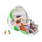Jakks Pacific Super Mario Galaxy Movie Yoshi Egg Action Figure Playset, 9-Inch Double-Sided with 1.5-Inch Articulated Yoshi and Exclusive Fire Mario Figures, 432244