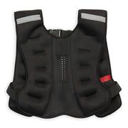 Reebok 17-65047 Adjustable Fit Weighted Vest 20lb W/Reflective Elements, Black