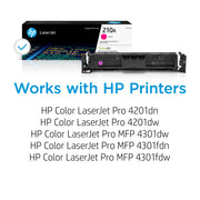 HP 210A Magenta Original LaserJet Toner Cartridge, Standard Capacity, 1800 Pages Yield, W2103A