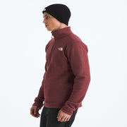 The North Face Men's Textured Cap Rock Midweight Fleece Quarter Zip Pullover, Sumac Heather, Large, NF0A3YR1