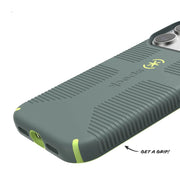 Speck iPhone 16 Pro Max CandyShell Grip Case with Dual-Layer Protection, Antimicrobial Treatment, MagSafe Compatible, Neo Drab and Glow Green