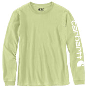 Carhartt Women's Dearborn Loose Long Sleeve T-Shirt, Heavyweight Cotton, Early Spring, 2X, 103401