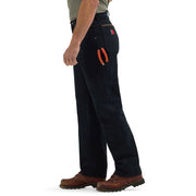 Wrangler Riggs Workwear Men's Carpenter Jean, Durable Durashield Denim, Black, 33W x 32L, Relaxed Fit, High Rise, Straight Leg, 3W020BL