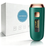 Sissinoceros Laser Hair Removal Device, 990000 Flashes, Cooling System, 5 Energy Levels, 3 cm Contact Area, Green