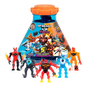 MrBeast Lab 24964 Hybrids Mega Pack Lava and Ice, Reveal Different Hybrid Parts To Create 5 Mix & Match Action Figures, Collect 30+ Beasts, Ages 6+