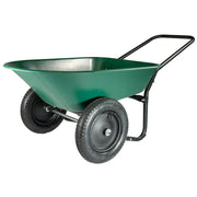 Marathon 70007 5 Cu Ft Poly Wheelbarrow, Green