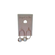 Designed in Paris SAM512B2 Women's Drop Earrings Pearl in Gold - Zinc/ Acrylic/ Steel