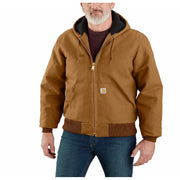 Carhartt 106673brn Loose-Fit Firm Duck Insulated Flannel-Lined Active Jacket for Men - Carhartt Brown - M