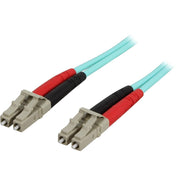 StarTech 3m Aqua Multimode OM3 50/125 Duplex LSZH Fiber Patch Cable LC-LC A50FBLCLC3