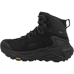 Hoka Kaha 3 GTX Men's Hiking Boots, Black Nubuck Leather, GORE-TEX Waterproof, Vibram Megagrip Outsole, Size 11.5, 1162530-BBLC