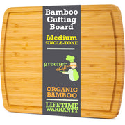 Greener Chef 15 Inch Bamboo Cutting Board, Medium, Reversible Design with Juice Groove, Eco-Friendly Organic Bamboo, 1251VG-ST