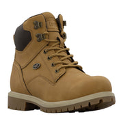 Lugz Mens Bond Round Toe 6-Inch Chukka Boot, Beige Synthetic Nubuck, Lace-Up, Slip-Resistant, Medium Width, MBONDGD-2706