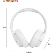 JBL JBLT770NCWHTAM Tune 770NC Wireless Over-Ear Headphones, Adaptive Noise Cancelling, Bluetooth 5.3, Up to 70H Battery Life, Speed Charge, Lightweight Foldable Design, White