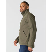 Carhartt Galesburg Softshell Jacket, Water-Resistant, Windproof, Rugged Flex Stretch Fabric, Moss, XXL, 106438