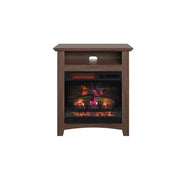ChimneyFree 18WM307-PO95 18-In Infrared Quartz Wall Mantel Electric Fireplace, Saddleback Brown Oak