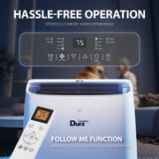 DuraComfort Portable Air Conditioner, 14,000 BTU Cooling with Dehumidifier and Fan, Quiet Operation, Remote Control, Sleep Mode, Easy Window Installation Kit, DP14CV