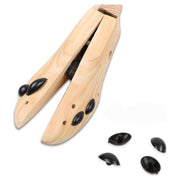 Athome Rain Elmolife Shoe Stretcher Adjustable Width and Length Brown Wood Size 39-40 Pair