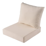 Better Homes & Gardens Outdoor Deep Seat Cushion Set, 2-Piece, Beige, 24in x 24in, CertiPUR-US Foam Core, Fade Resistant Fabric
