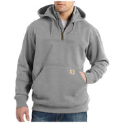 Carhartt 100617-034 Rain Defender Loose-Fit Heavyweight Quarter-Zip Hoodie, Heather Gray, XL