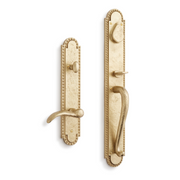 Signature Hardware EHRMNTB.15.300.10.L-SBS-NB Roman Entrance Door Set-Lever Handle - No Backset -Left Hand -Satin Brass