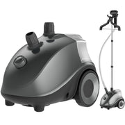 Edx Standing Garment Steamer, 1500W Powerful Heating, 1.8L Removable Water Tank, Adjustable Telescopic Hose, Automatic Safety Shut-Off, Gray